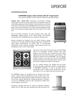 SUPERIORE - Architectural Digest Design Show