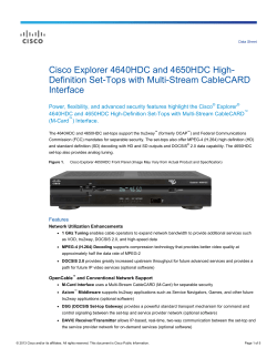 Cisco Explorer 4640HDC and 4650HDC HighDefinition Set