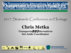 PennDOT*s Transportation Alternatives Program
