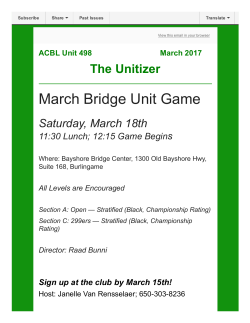 March Bridge Unit Game