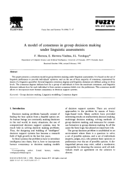 A model of consensus in group decision making under linguistic