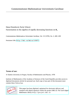 Factorization in the algebra of rapidly decreasing functions on ${\bf