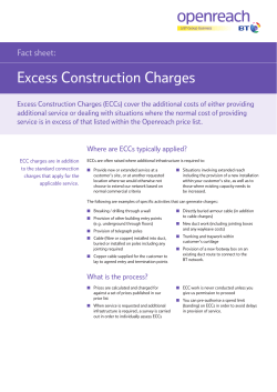 Excess Construction Charges