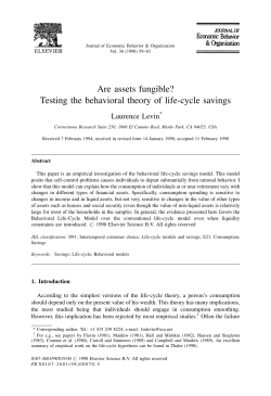 Are assets fungible? Testing the behavioral theory of