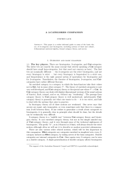 a 2-categories companion - University of Chicago Math