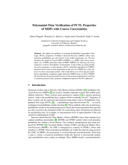 Polynomial-Time Verification of PCTL Properties of MDPs