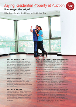 Buying Residential Property at Auction