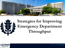Strategies for Improving Emergency Department