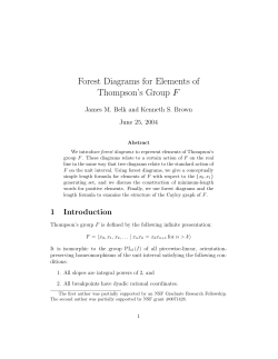 Forest Diagrams for Elements of Thompson`s Group F