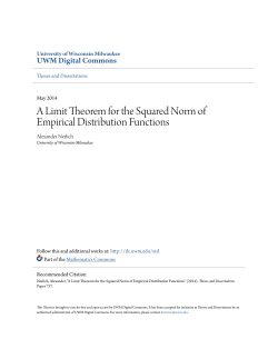 A Limit Theorem for the Squared Norm of Empirical Distribution