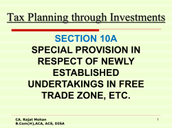 (B). CONDITIONS SECTION 10A