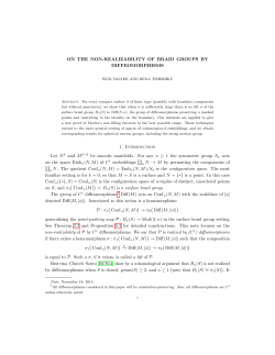 ON THE NON-REALIZABILITY OF BRAID GROUPS BY