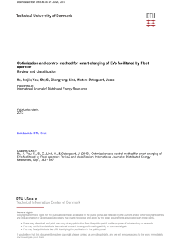 Optimization and control method for smart charging of