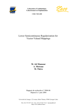 Lower Semicontinuous Regularization for Vector