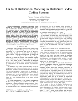 On Joint Distribution Modeling in Distributed Video Coding Systems