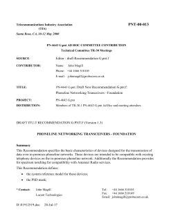 PNT-00-013 - TIA - Telecommunications Industry Association