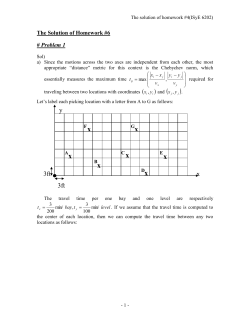 The Solution of Homework #3