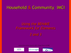 BEHAVE Point Presentation