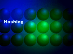 Hashing