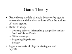 Players Imamura`s Strategies Kenny`s Strategies