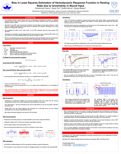 Bias in Least Squares Estimation of Hemodynamic Response