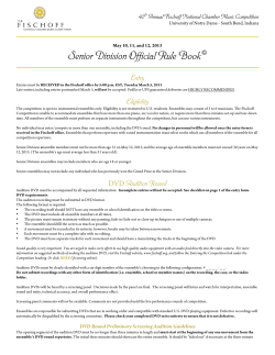 2013 Rulebook Senior Division