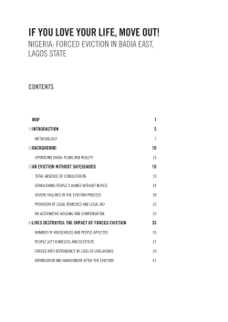 IF YOU LOVE YOUR LIFE, MOVE OUT!