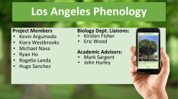Los Angeles Phenology