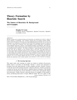Theory Formation by Heuristic Search