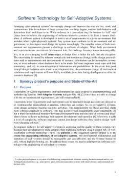 Software Technology for Self-Adaptive Systems