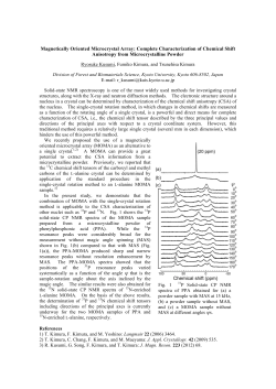 Magnetically Oriented Microcrystal Array: Complete Characterization