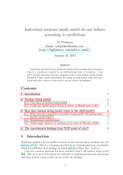 Individual nucleons inside nuclei do not behave according to