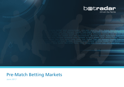 Pre-Match Betting Markets