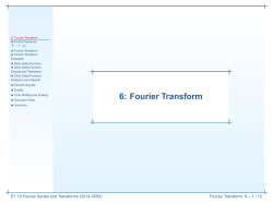 6: Fourier Transform