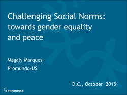 Challenging Social Norms: