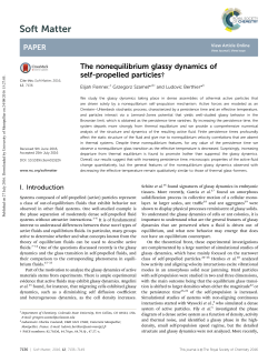 The nonequilibrium glassy dynamics of self