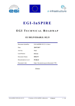 EGI-InSPIRE-D2.33-v2 - EGI Document Database