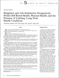 Happiness and Life Satisfaction Prospectively Predict Self