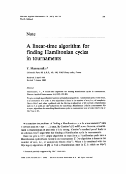 A linear-time algorithm for finding Hamiltonian
