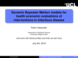 Bayesian Dynamic Markov models for health economic