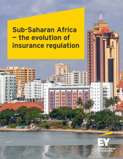 Sub-Saharan Africa &mdash; the evolution of insurance regulation