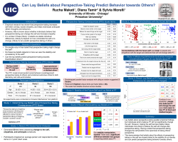 Can Lay Beliefs about Perspective-Taking Predict Behavior towards