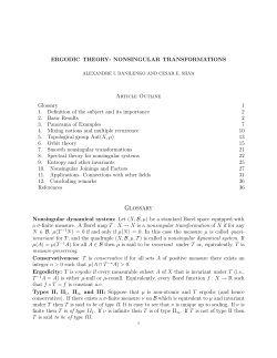 ERGODIC THEORY: NONSINGULAR