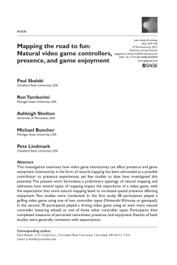 Mapping the road to fun: Natural video game