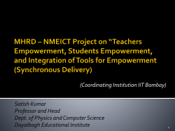 Title of the Project