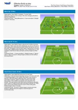 Effective Build up Play