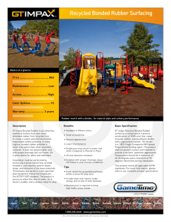 Recycled Bonded Rubber Surfacing