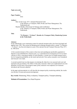 Evaluation ex post of policy measures on traffic congestion