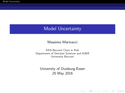 Model Uncertainty
