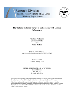 The Optimal Inflation Target in an Economy with Limited Enforcement